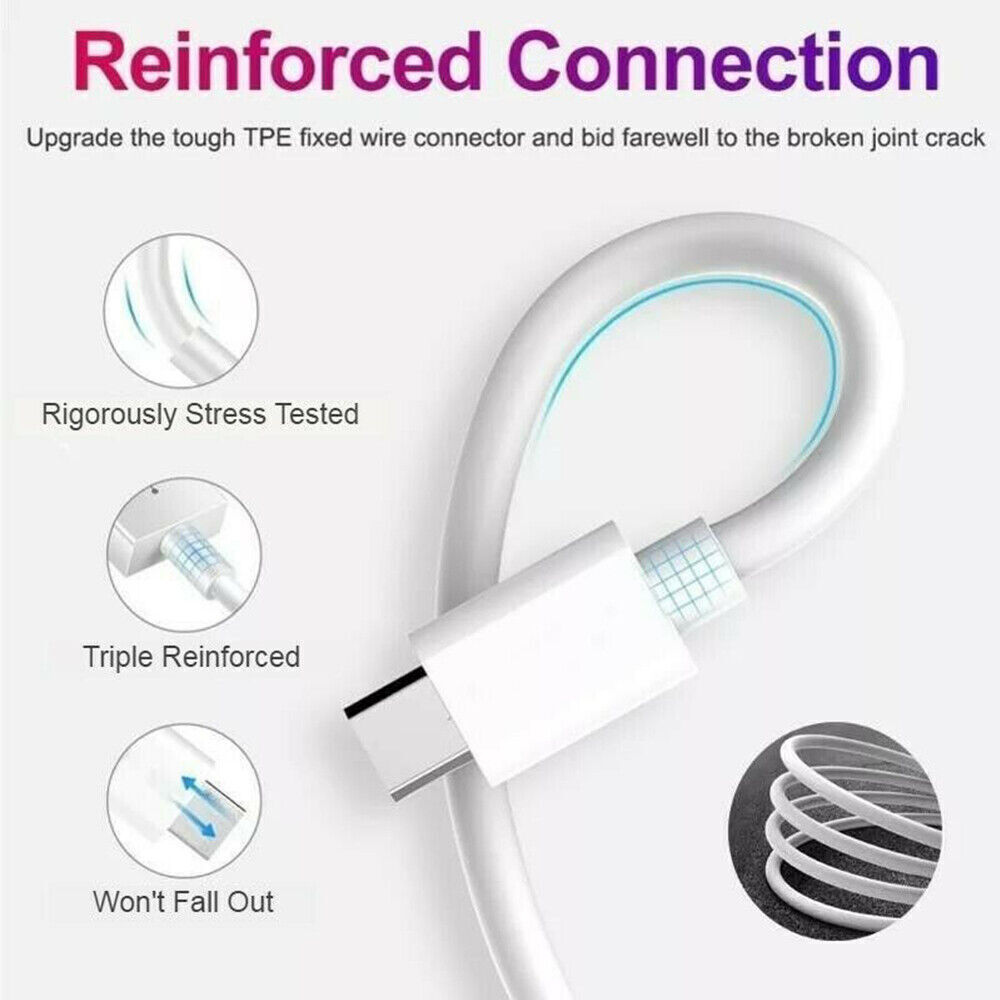 3FT Type-C to Type C USB-C Fast Charger Cable Cord