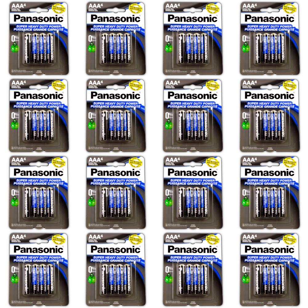 100pc Panasonic AAA Batteries Super Heavy Duty Power Carbon Zinc Triple A Battery 1.5v