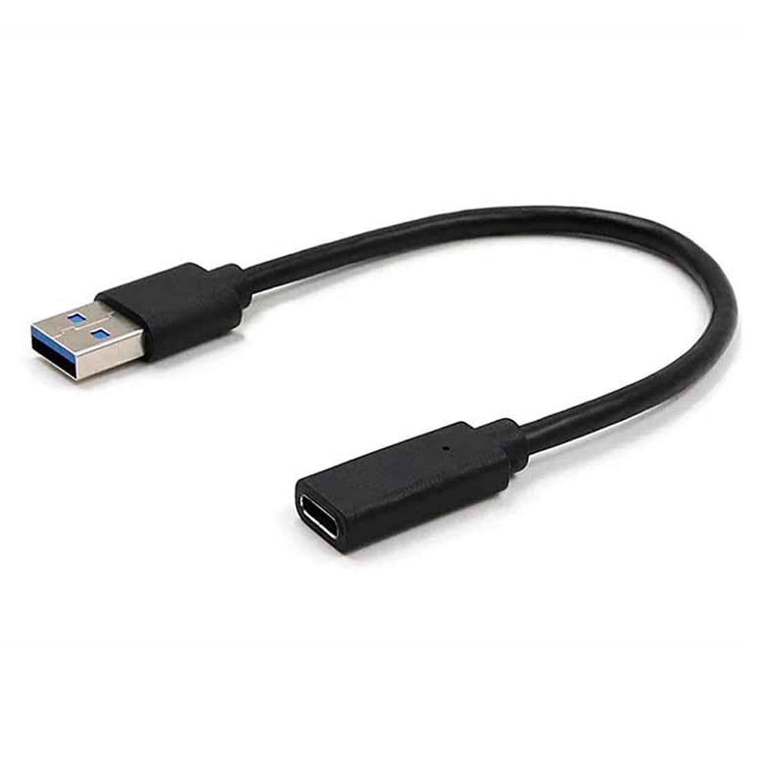 RIIPOO USB 3.0 Male to USB C Female Adapter Cable Type A to Type C Male to Female Connector Converter Adapter 20CM
