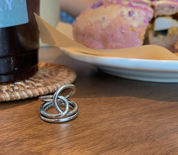 925 Sterling Silver Women's Cold Wind Ring